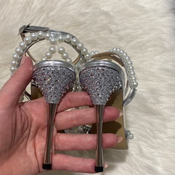 New Mach & Mach‎ Diamond of Elizabeth Imitation Pearl pointed toe pump size 36EU - Picture 8 of 15